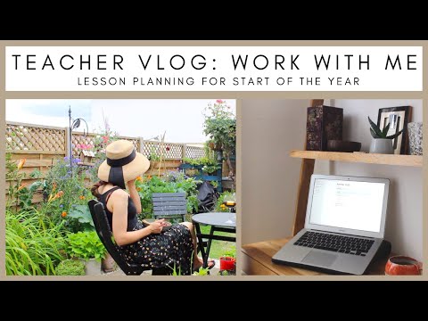 Teacher VLOG: work with me lesson planning for the start of the year | UK teacher |