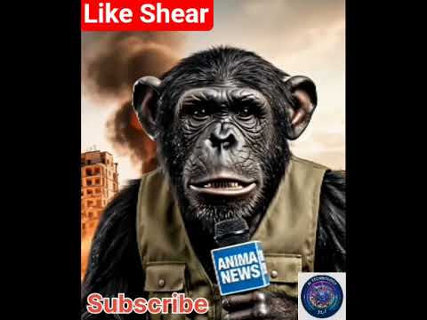 Monkey Motivator: A Wise Reporter Gives Life Advice to Humans! 🐵🎤 Iran Israel )& US war #aiart