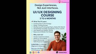 ✨Start  UI/UX Designing Course – 3 to 6 Months