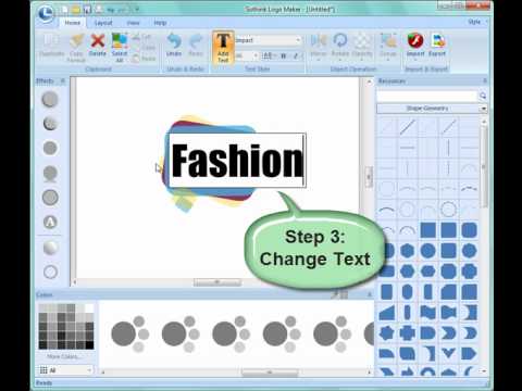 How to Edit Graphics in Sothink Logo Maker?