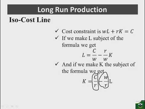 Theory of the Firm Part 5: Iso Costs and the Firm's Equilibrium