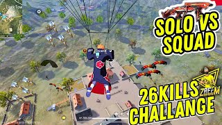 26 kills Booyah Solo vs Squad | Grandmaster Lobby | #freefire #solovssquad