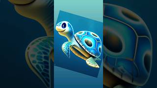 This Cute Turtle Came to Life ! #art #drawing #kısavideo #aiart #turtleart #animation
