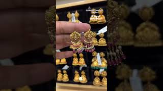 22KT gold earrings @sri_krishna_jewllers_#earrings #jewelry #jewellery #necklacefashion #handmade