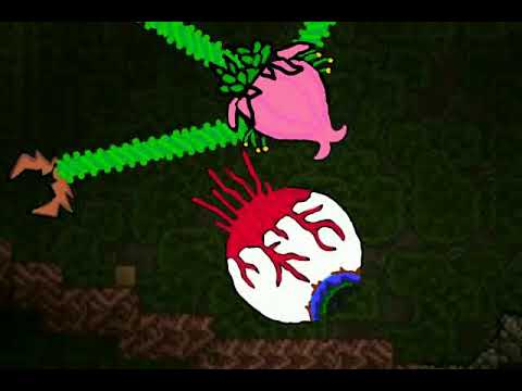 Terraria: Plantera Vs Eye of Cthulhu