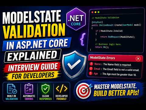 ModelState Validation in ASP.NET Core Explained |  Interview Guide for Developers