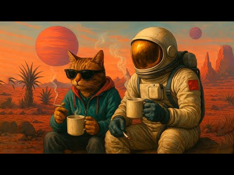 Interstellar Groove Chronicles 🎷🎹 | "A Journey with Astro Cat through Space, Coffee & Vibes”