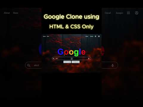Google clone home page using HTML & CSS only #google #homepage #htmlcssjavascript #short #clone