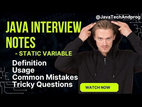 Java Interview Notes  - 1 ( Static Variable) #javainterviewquestionsandanswers  #java