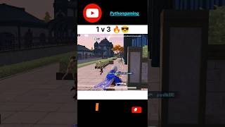 1v3 GONE WILD! 💥 #viral #bgmihighlights #1v3 #viralclips #ytshorts #pythongaming