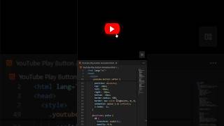 YouTube Play Button Animation HTML & CSS Micro-Interaction. #shorts #viral #coding