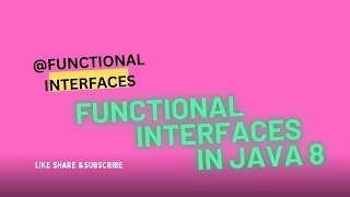 Functional Interfaces in Java 8 | FAQ of Functional Interface | Functional Interface |FI | Java 8
