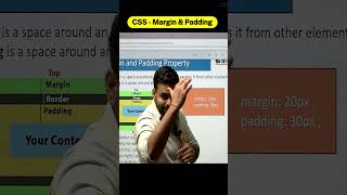 CSS - Margin and  Padding || #incapp #rahulchauhansir #shorts #virelvideo #coding