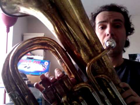 20 Hz Meow Mix Song on Couesnon BBb Contrabass Tuba