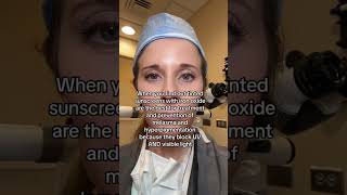 Best sunscreen for melasma and hyperpigmentation is a tinted sunscreen with iron oxide #melasma