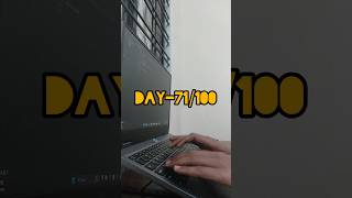 Day-71/100 #100daysofcode #coding