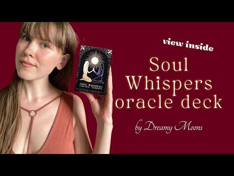 Flip through Soul Whispers oracle card deck by Dreamy Moons