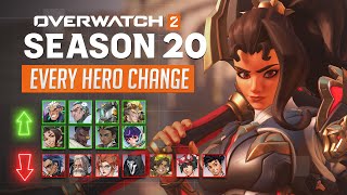 Overwatch 2 - EVERY HERO CHANGE for Season 20: VENDETTA