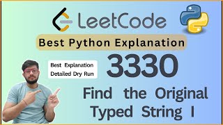 Leetcode 3330. Find the Original Typed String I | Count Original Strings from Typed Version (Python)
