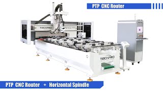 TechPro PTP CNC Router wood door ATC Router machine shows