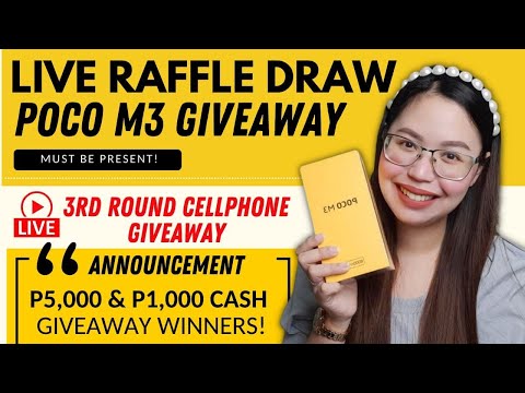 POCO M3 CELLPHONE AND CASH GIVEAWAY RAFFLE DRAW!