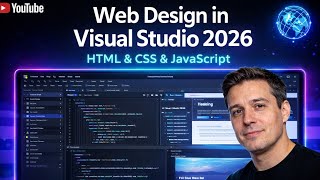 Web Design in Visual Studio 2026 | HTML CSS JavaScript 
