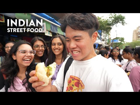 Korean tries Indian Street Food for the first time