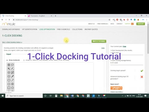 How to do molecular docking using 1-Click Docking online server