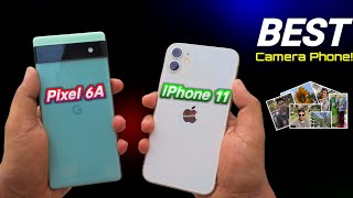 iphone 11 vs Google Pixel 6a Camera Review Comparison - Best Camera Phone under 30000!?
