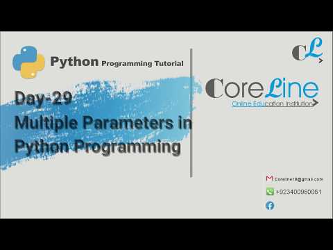 Day 29 Multiple Parameters Python Programming