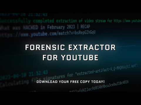 Forensic Extractor for YouTube - Windows installation guide