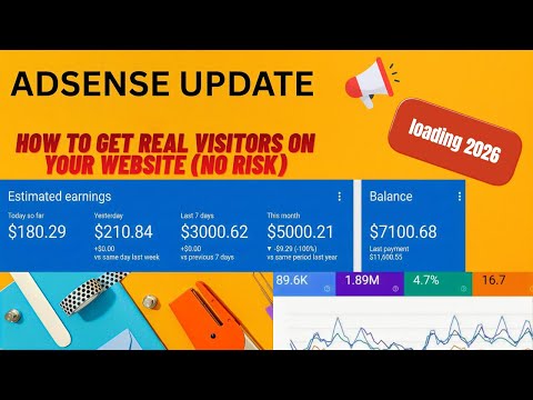 How to Get REAL Visitors on Your Website | Google Adsense Loading Working Method 2026 | #adsens