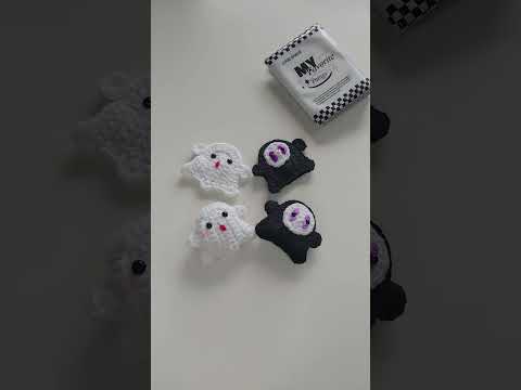 Ghost and Kaonashi for your Halloween 👻🎃 #crochet #halloween #diy #ghost #noface