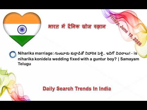 Daily Search Trends In India 19-06-2020