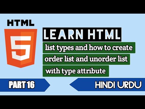 web development series for visually impaired person part 16 describe order list and unorder list