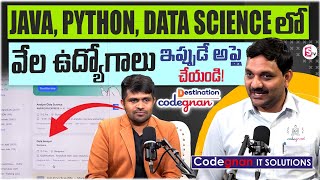 Java, Python, Data Science Jobs || Apply Now on This Portal! || Codegnan Sai Ram Explains ||
