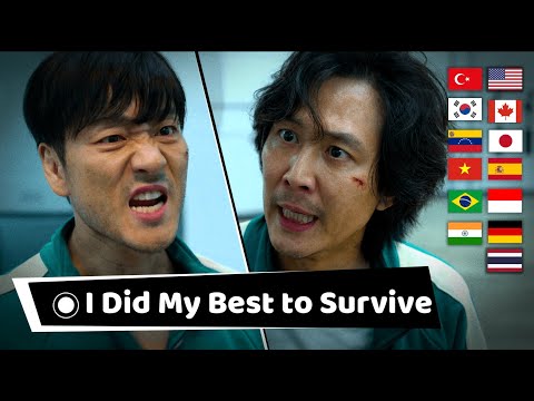Cho Sang-woo in Different Languages "I Did My Best to Survive", Squid Game Multi Language