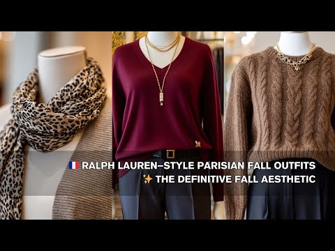 🇫🇷 Ralph Lauren–Style Parisian Fall Outfits — ✨ The Definitive Fall Aesthetic