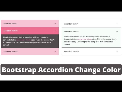 Bootstrap Accordion Color Change