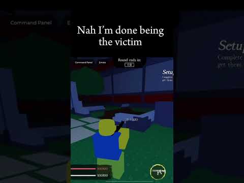 “Nah I’m done being the victim” Such inspirational words #roblox#forsaken#bluudud