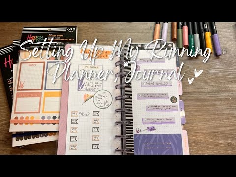 Happy Planner Setup | My Running Journal