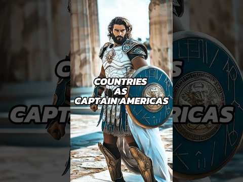 Countries as Captain Americas 🛡️🇺🇸 #captainamerica #midjourney #bravenewworld