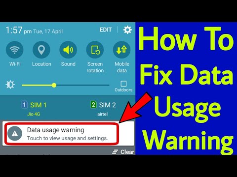How To Fix Data Usage Warning/Remove Data Usage Warning/By Rohit K Mind