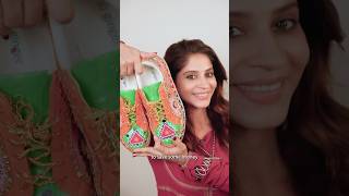 Festive shoes🤭 #diy #diychachi #fashion #shwetamahadik #shoes