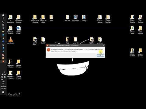 Windows cannot find  AutoCAD Strarting Problem 2020 22 Solved
