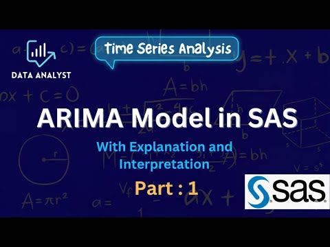 ARIMA Model in SAS | Part 1 with full Interpretation and Explanation
