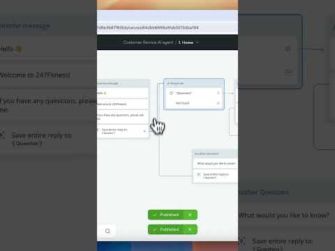 Basic customer service AI built with Voiceflow #ai #aiautomation