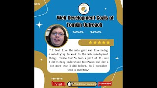 Thomas on Reaching His Web Development Goals at Tomkin Outreach