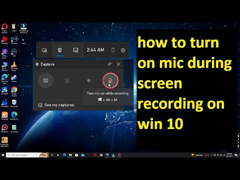 how to turn on mic during screen recording on win 10 ll mic not working