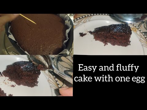Easy and quick recipe for fluffiest and soft chocolate cake with one egg #caketime #cake #easycake